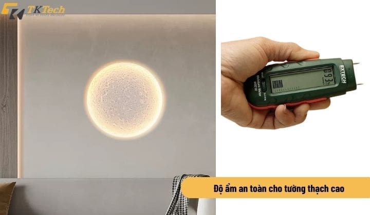 Độ ẩm tường thạch cao an toàn là bao nhiêu? do am go 4