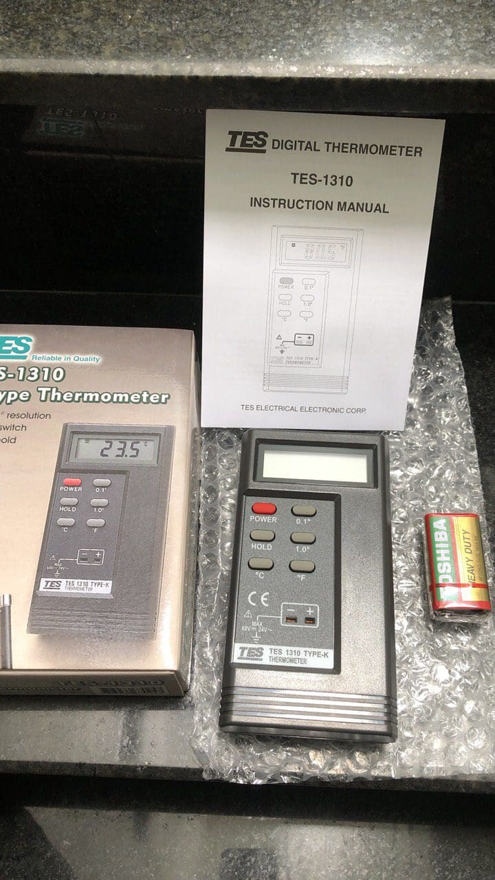 Hình ảnh thực tế máy đo nhiệt độ TES-1310