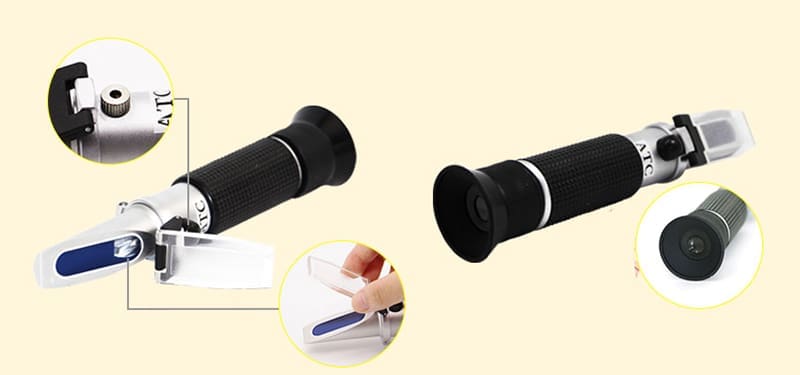 Khúc xạ kế đo độ cồn trong rượu LH-J80 khuc xa ke do nong do con trong ruou lh j80