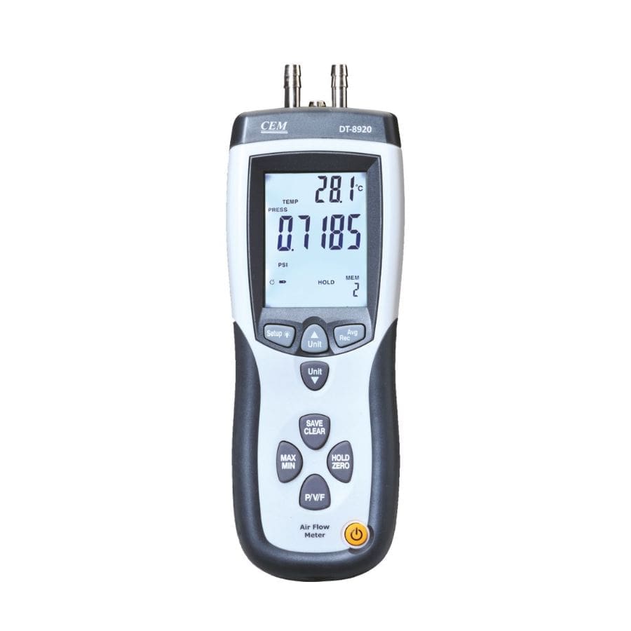 may do ap suat va luu luong dong khi cem dt 8920