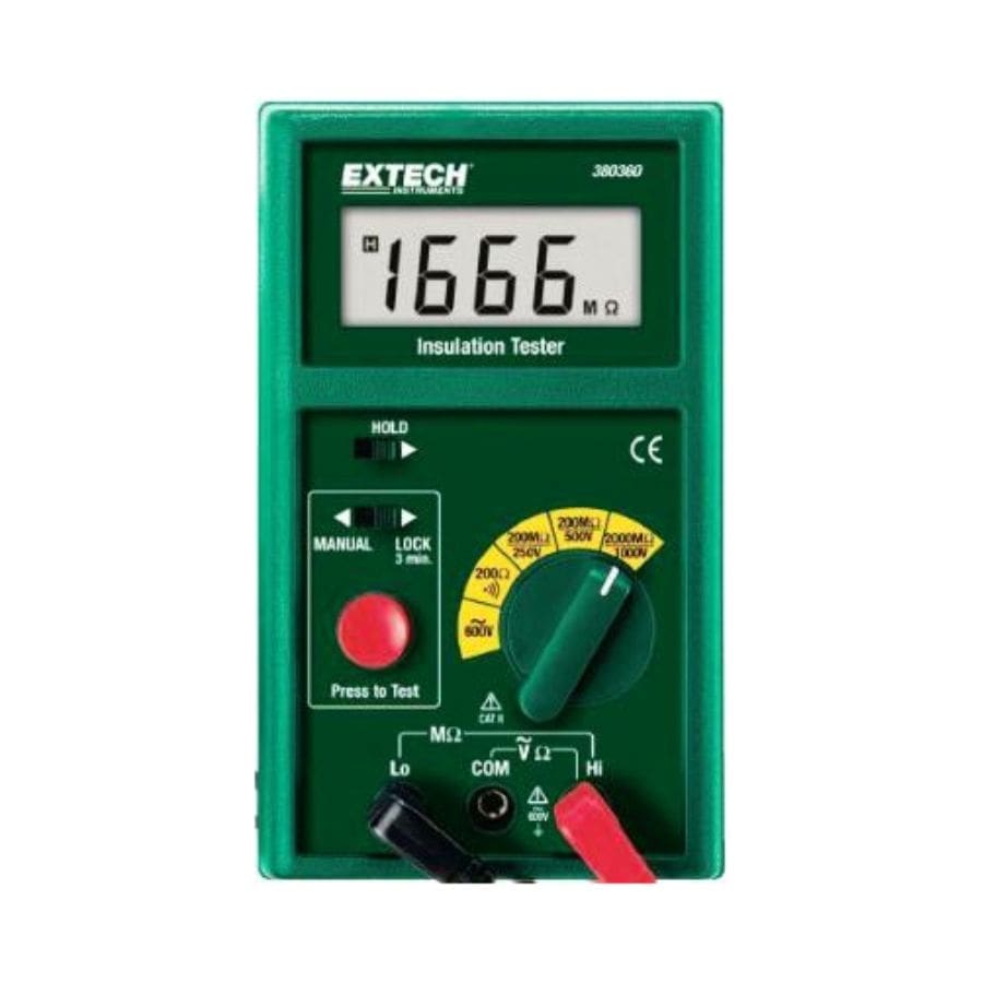 may do dien tro cach dien extech 380360