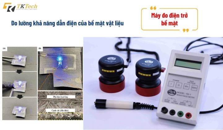 may do dien tro cua be mat cac loai vat lieu