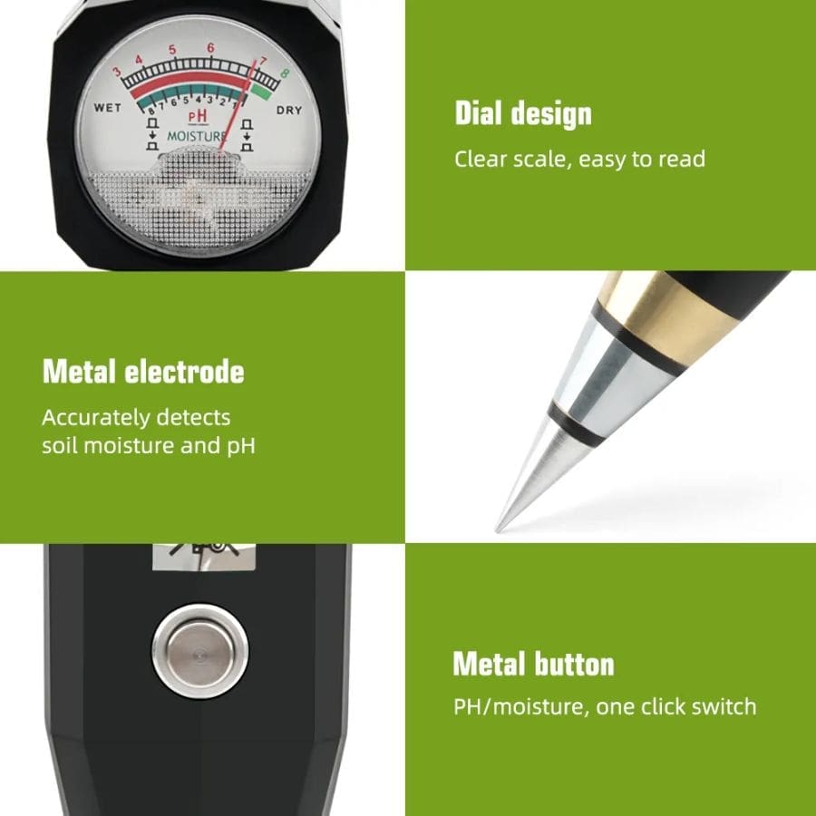 Máy đo độ ẩm và pH đất Yago TPH01816 máy đo độ ẩm và ph đất yago tph01816 (4)