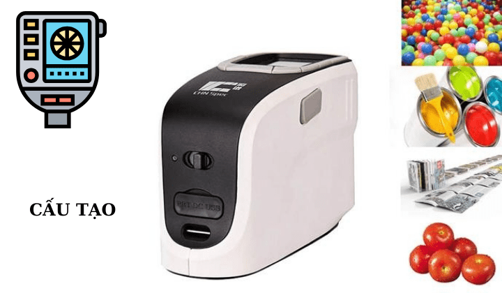 Cấu tạo của máy quang phổ đo màu may do mau quang pho 2