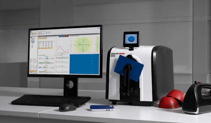 Máy quang phổ đo màu được dùng để phân tích các thành phần có trong vật thể may do mau quang pho 7