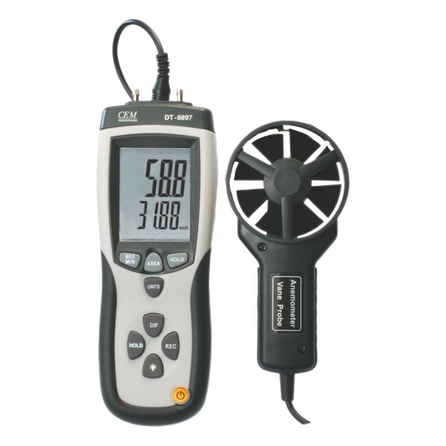Máy đo tốc độ gió, đo áp suất CEM DT-8897