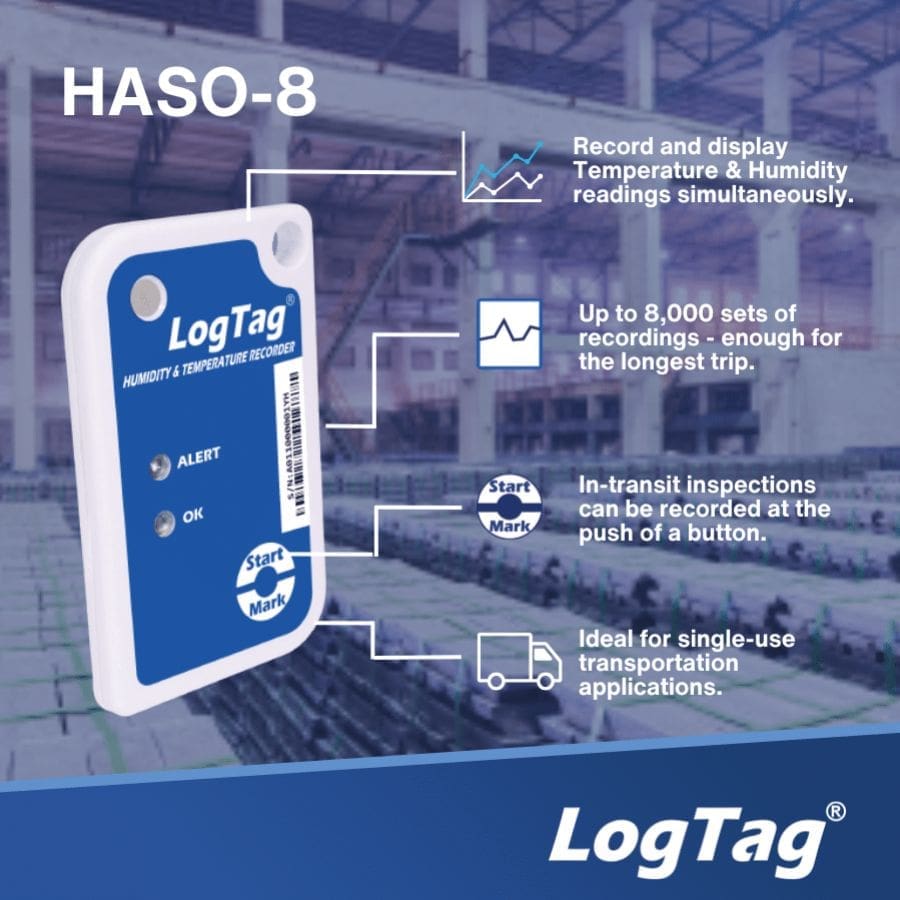 Nhiệt kế tự ghi LogTag Haso-8