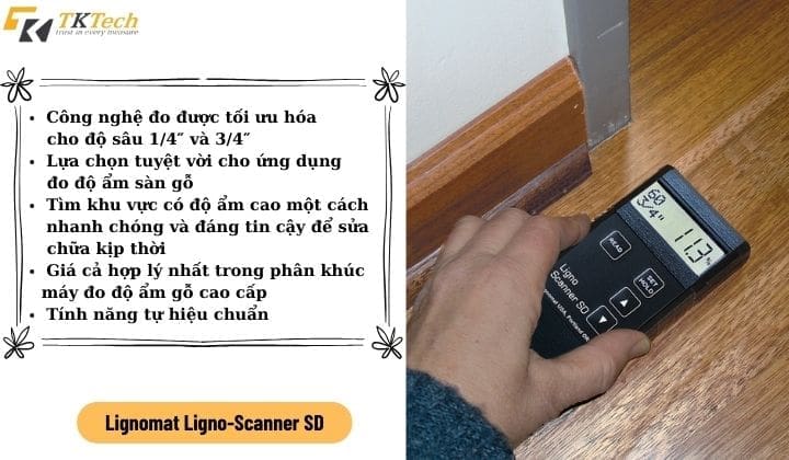 Máy đo độ ẩm không có chốt hai chiều, dễ sử dụng và tự hiệu chuẩn thuong hieu may do do am go 7