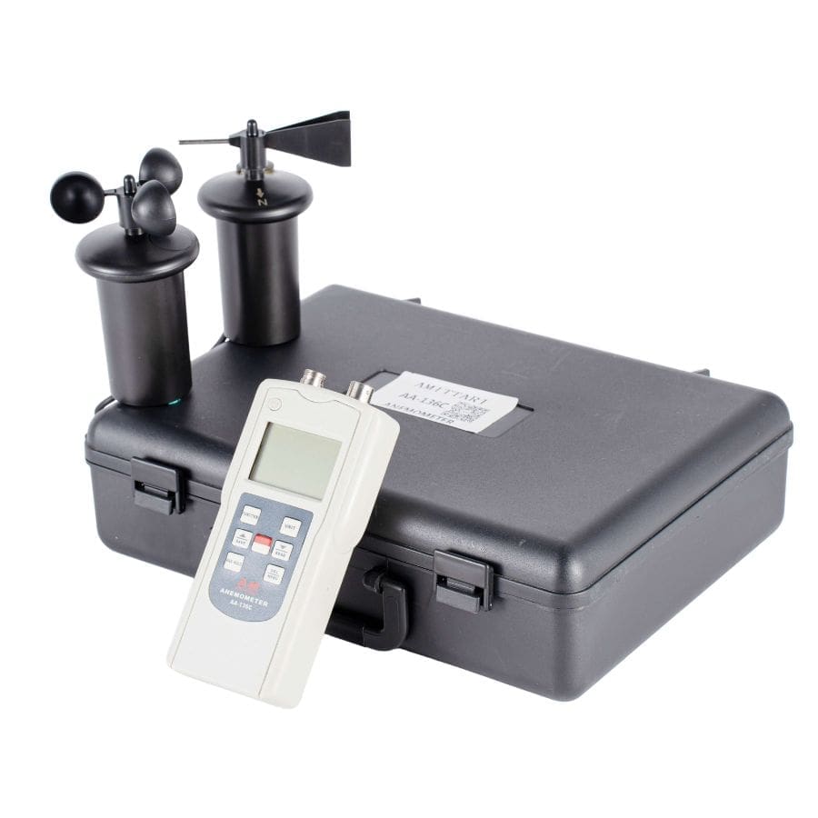 Trọn bộ máy đo tốc độ gió Amittari AA-136C