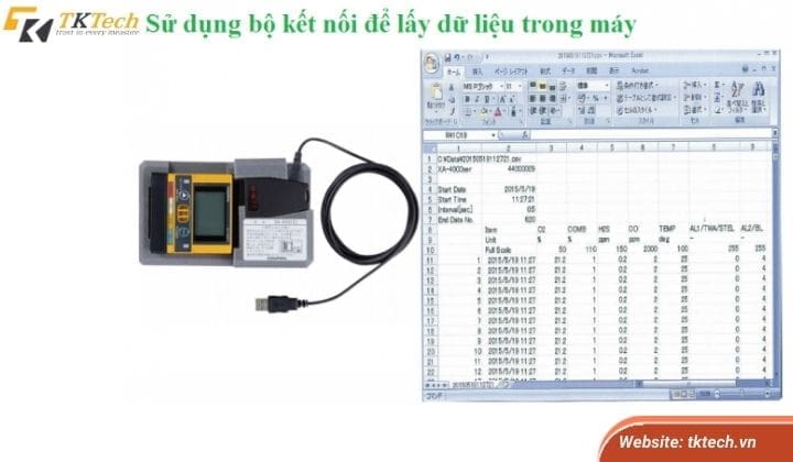 Dữ liệu thu thập được trên máy dò khí ung dung cua may do khi doc 3